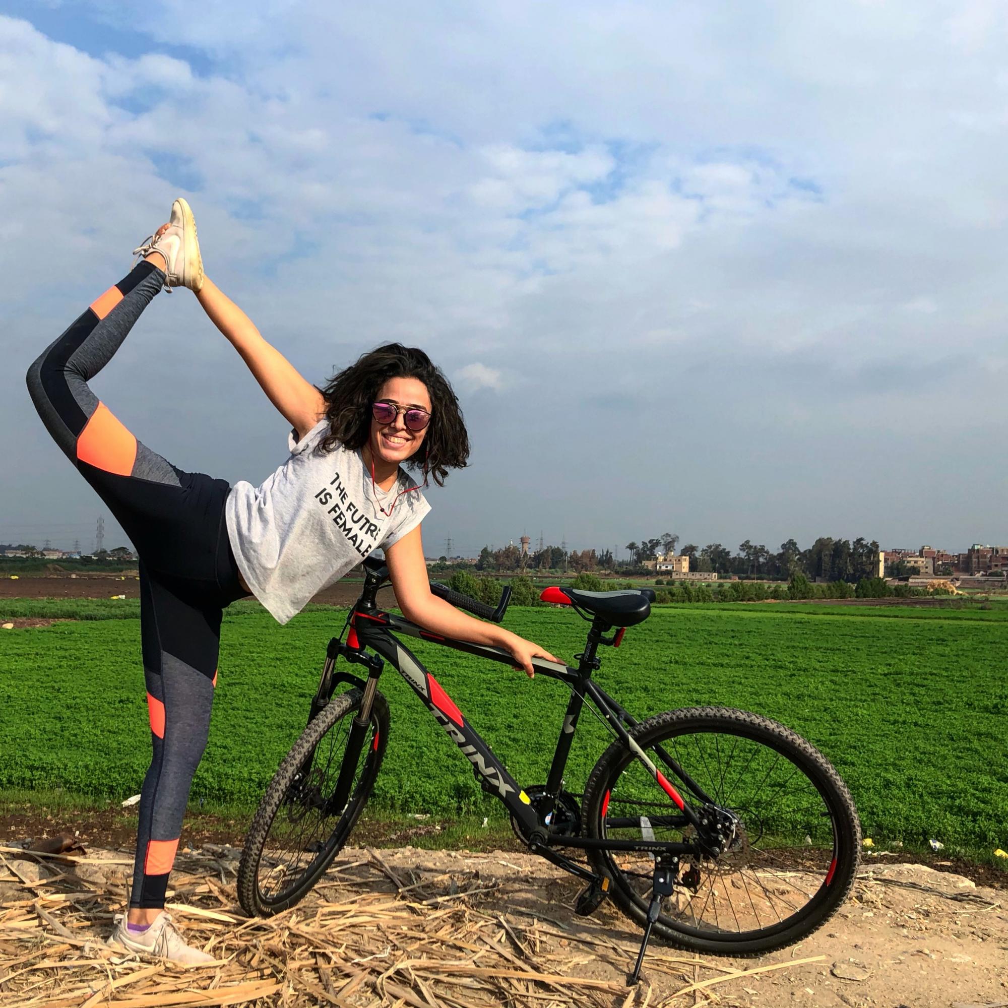 Nouran, 29-year old founder of Cairo Cycling Geckos