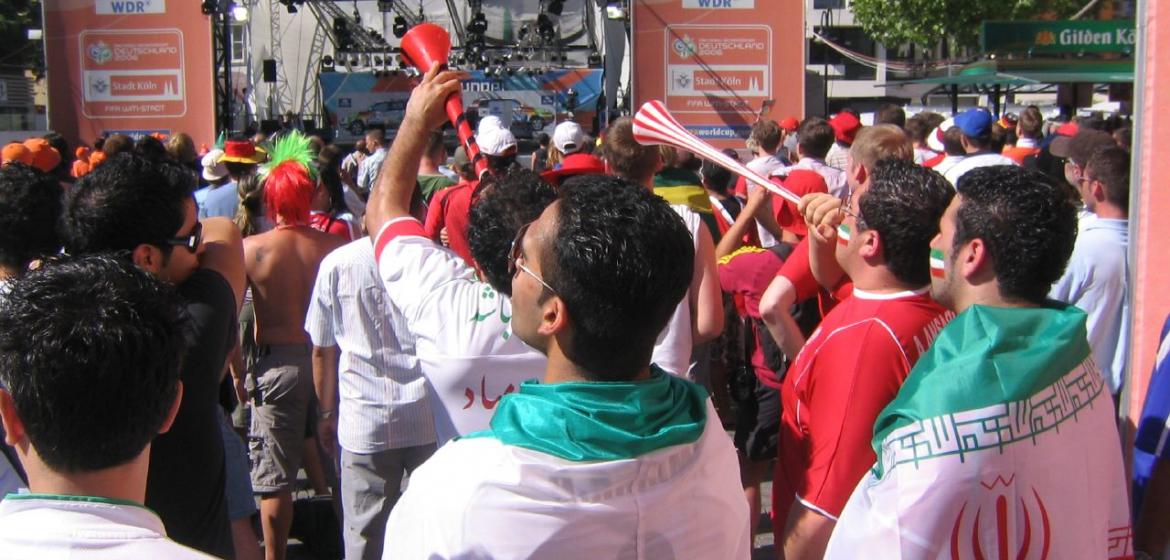 German-Iranians support the "Team Melli" during the 2006 World Cup. Foto: SAVV/Flickr (CC-BY-NC 2.0)
