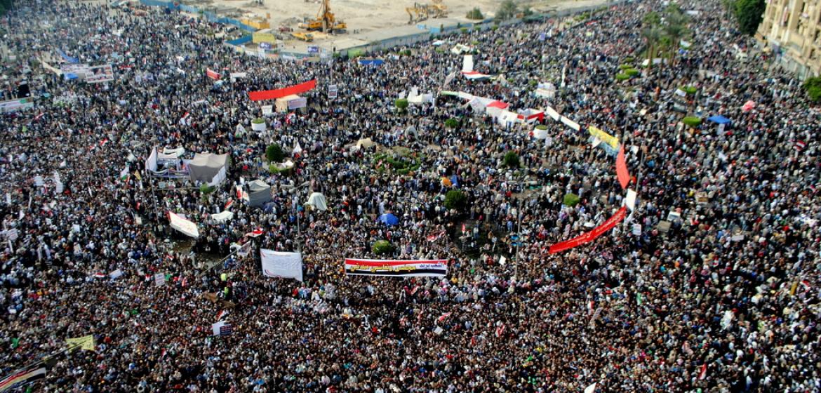 Das "Herz der Revolution": Der Tahrir-Platz in Kairo. Photo: Lilian Wagdy/Flickr (https://www.flickr.com/photos/lilianwagdy/6361698787/, CC BY 2.0)