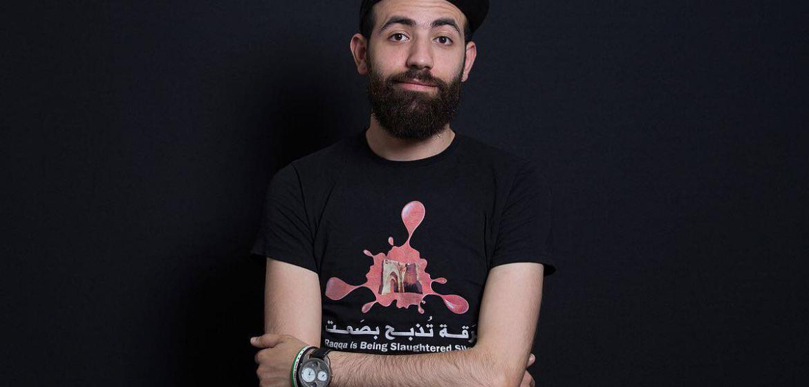 Der syrische Aktivist Abdelaziz Alhamza lebt in Berlin im Exil