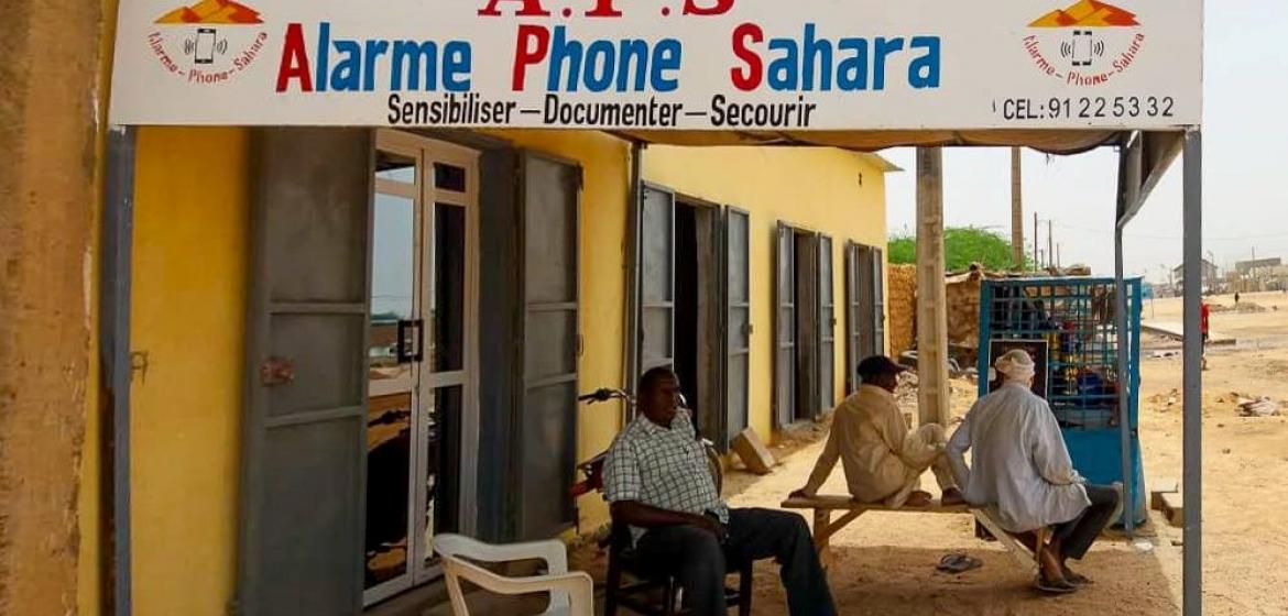 Aufklären, dokumentieren, retten: das Büro von „Alarmphone Sahara“ im nigrischen Agadez. Foto: Ibrahim Manzo Diallo für „Alarmphone Sahara".
