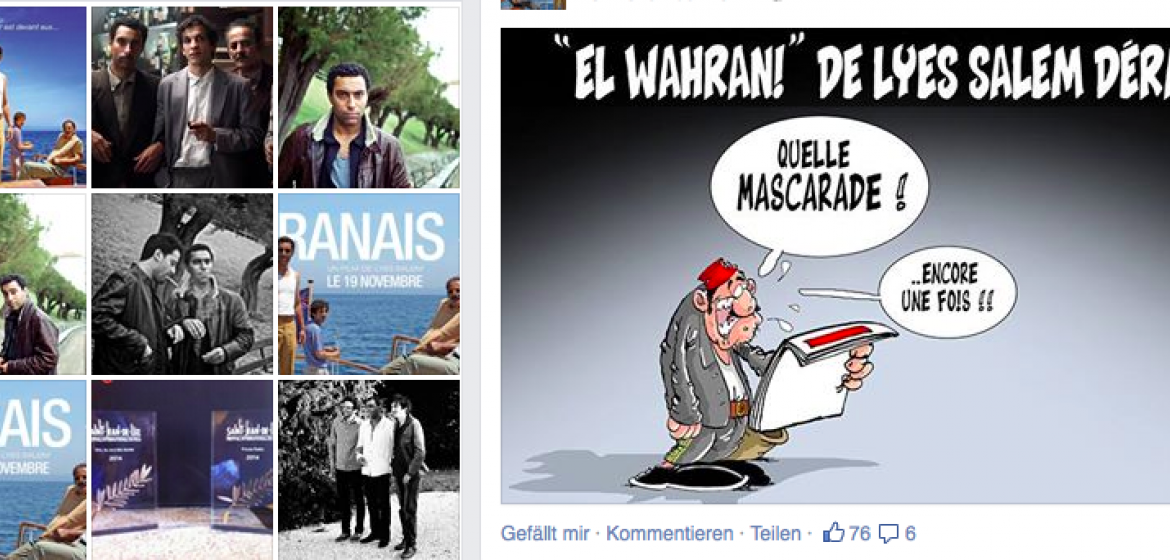 Screenshot der Facebookseite von "L'oranais": Hier ist Kritik noch möglich.