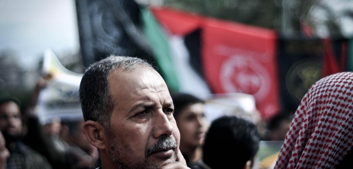 Demonstration von DFLP und PFLP. Foto: flickr/Mustafa Hassona
