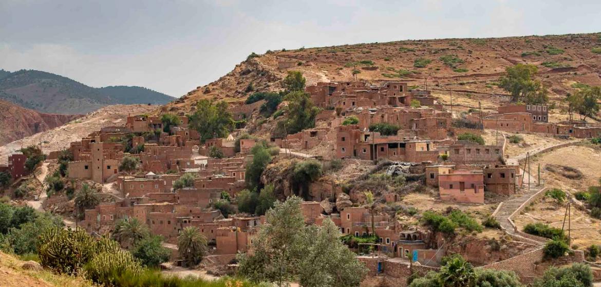Das Dorf Aghbar im Südwesten Marokkos vor dem Erdbeben. Foto: Hicham Hodaifa