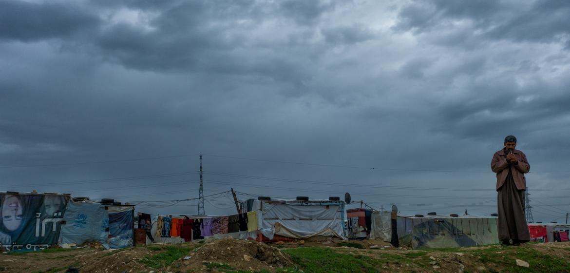 Zeltlager für syrische Flüchtlinge im Libanon: Düstere Aussichten. Photo: Plus8gmt/Flickr (CC).