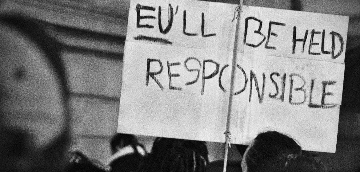 Solidaritätsprotest für Palästina in Brüssel. Foto: M0tty (Wikimedia Commons, CC).