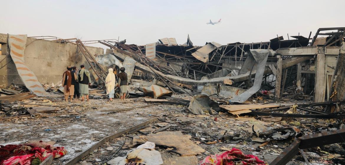 Schäden infolge eines Luftangriffs pakistanischer Kampfflugzeuge auf die Entzugsklinik „Omid“ in Kabul. Aufnahmedatum: 17. März. Foto: Sediqullah Alizai 