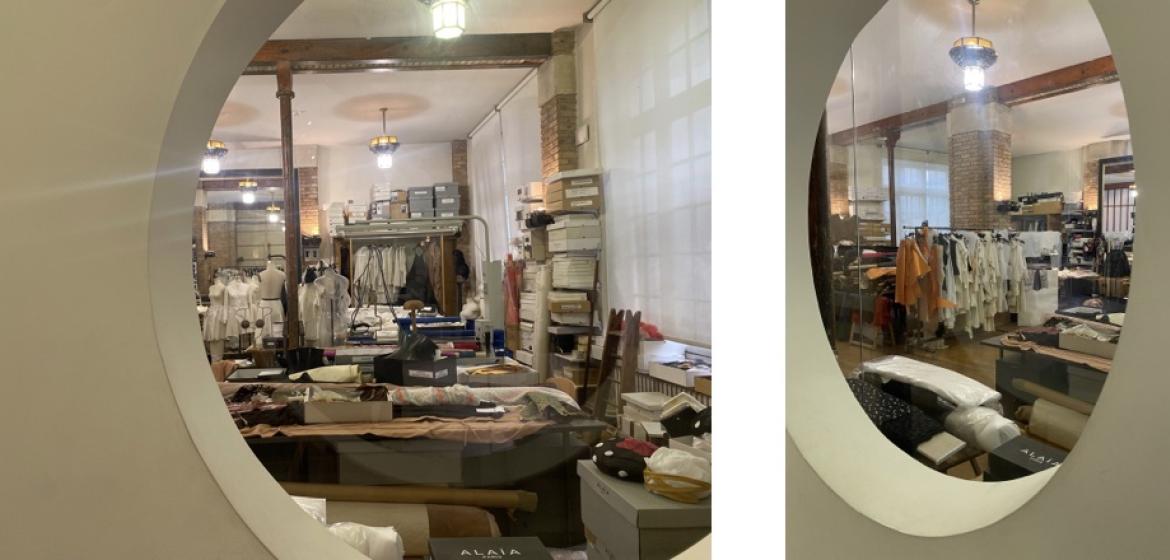 Azzedine Alaïas Atelier inmitten von Paris. Foto: Claire DT.