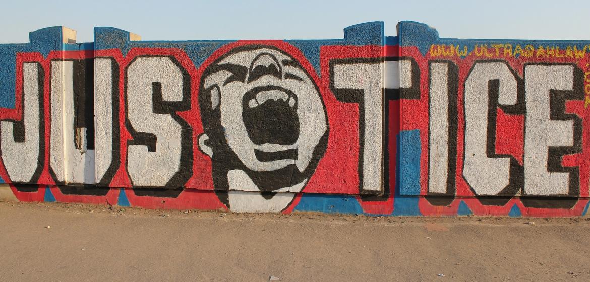 Straßengraffiti der Ultras Ahlawy in Kairo: Schrei nach Gerechtigkeit. Photo: ~W~/Flickr (CC)