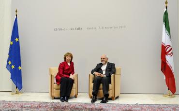 EU Vertreterin Catherine Ashton und Irans Außenminister Javad Zarif Anfang November in Genf. Foto: European External Action Service (CC)