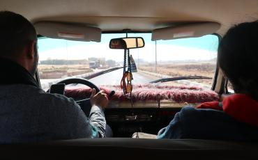 Taxifahrt in Assuan, Ägypten. Foto: Filiz Yildirim, 2022.
