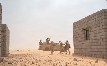 Libysche Streitkräfte bei Manöver in Sirte, Ost-Libyen. Foto: U.S. Air Force, Dylan Murakami, 2026.