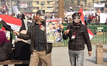 Eiserne Maske - breite Unterstützung für Präsident Sisi. Photo: Hamada Elrasam für VOA/Wikipedia