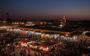 Der Djemaa el Fna Platz in Marrakesch, Marokko. Photo: Grand Parc/Wikimedia (CC BY 2.0)