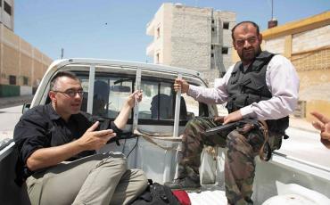 C. Reuter in Nord-Syrien im Sommer 2012 (Foto: privat)
