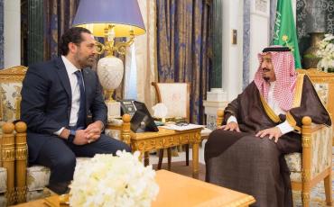 Hat enge Verbindungen nach Saudi-Arabein: Saad Hariri (links), hier am Montag bei einem Gespräch mit dem saudischen König Salman. Bild: @saadhariri/Twitter