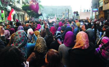 Demonstration in Ägypten. Photo: Tiger Stangl
