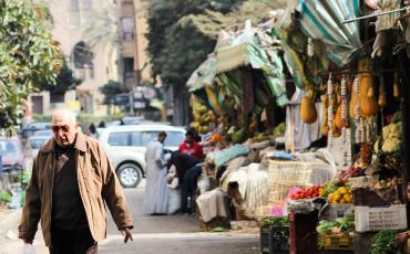 Ein Gemüsemarkt in Roxy, einem der besseren Viertel in Kairo. Foto: Muhammad Elmasry