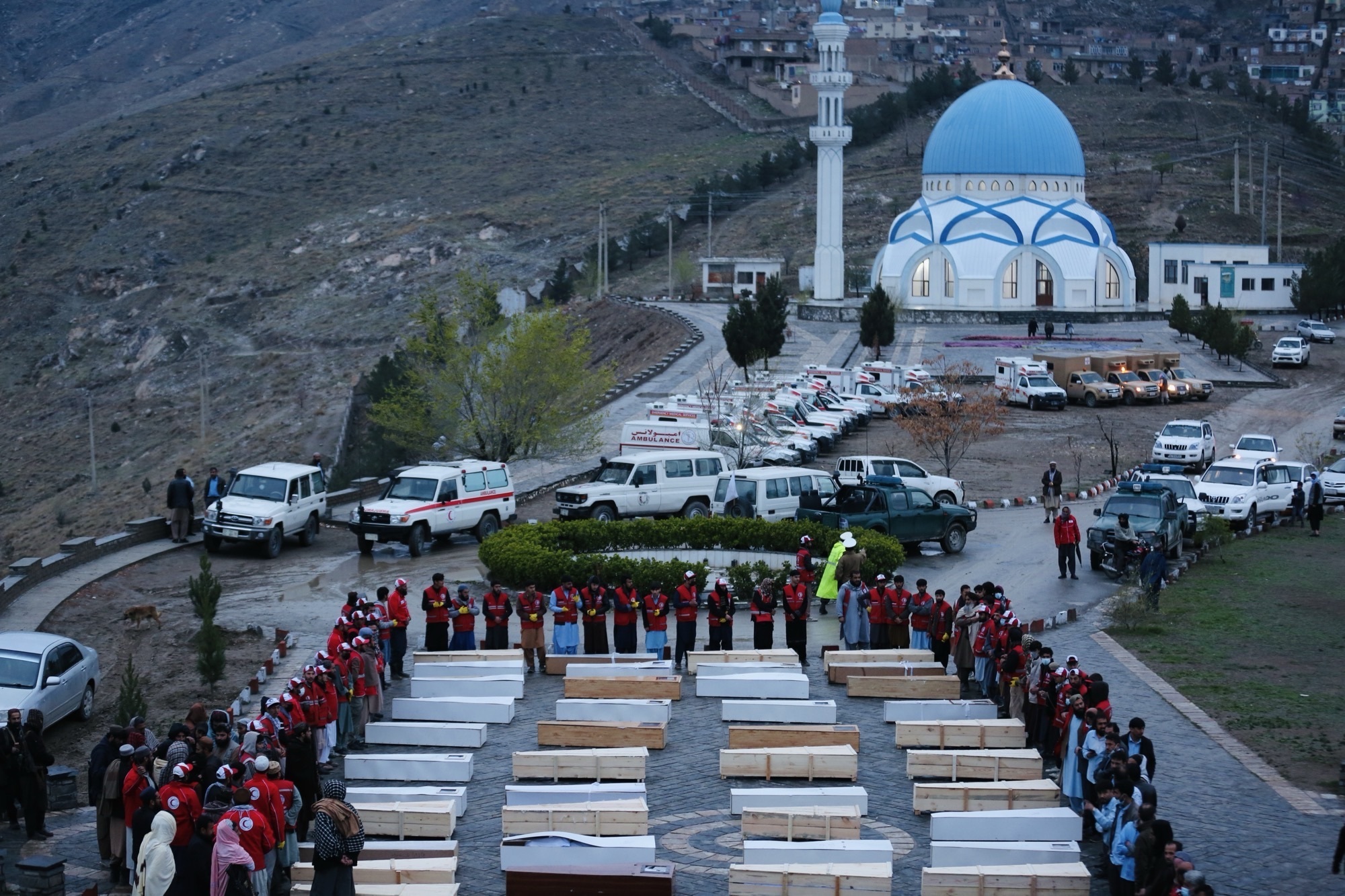 Trauerfeier für die Opfer des Angriffs auf die Entzugsklinik „Omid“ in Kabul. Aufnahmedatum: 18. März. Foto: Sediqullah Alizai 