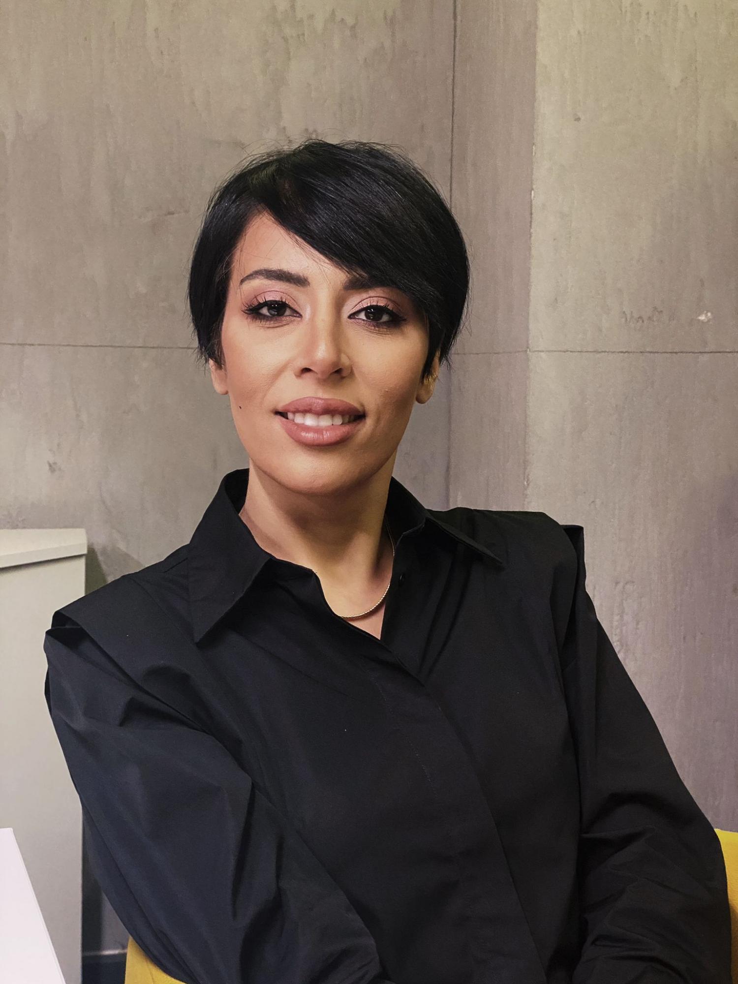 Noura Eljerbi, exiled Libyan journalist.