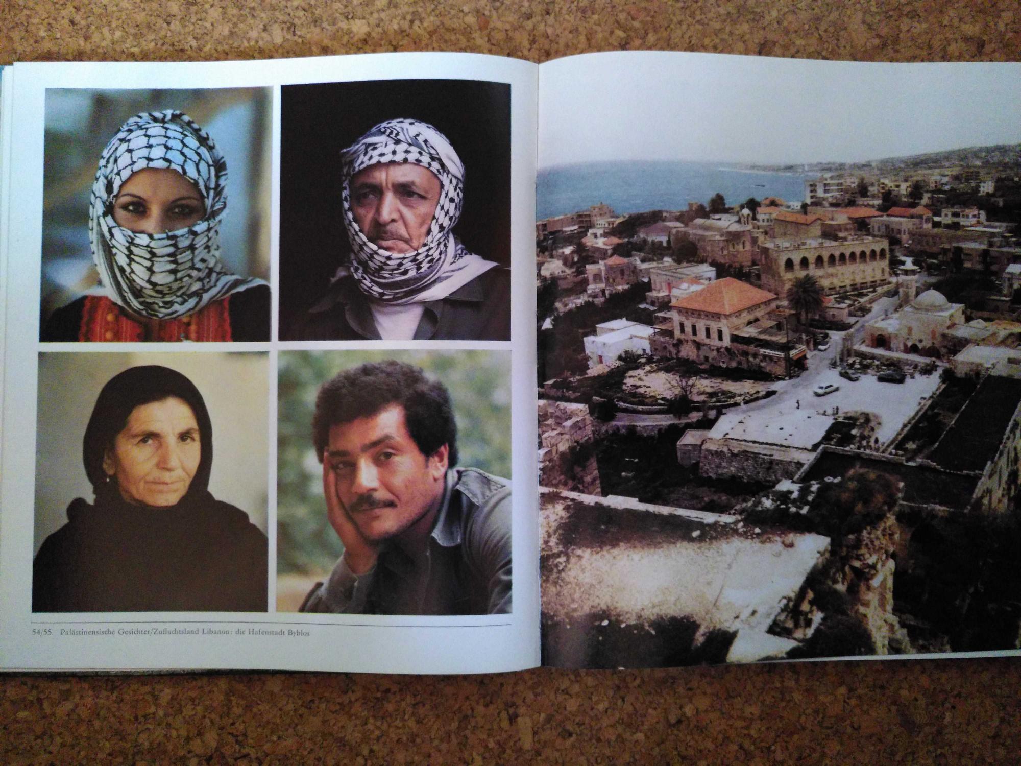 Aufnahmen in Byblos, Libanon im Bildband „Wo ist Palästina“ von 1984. 