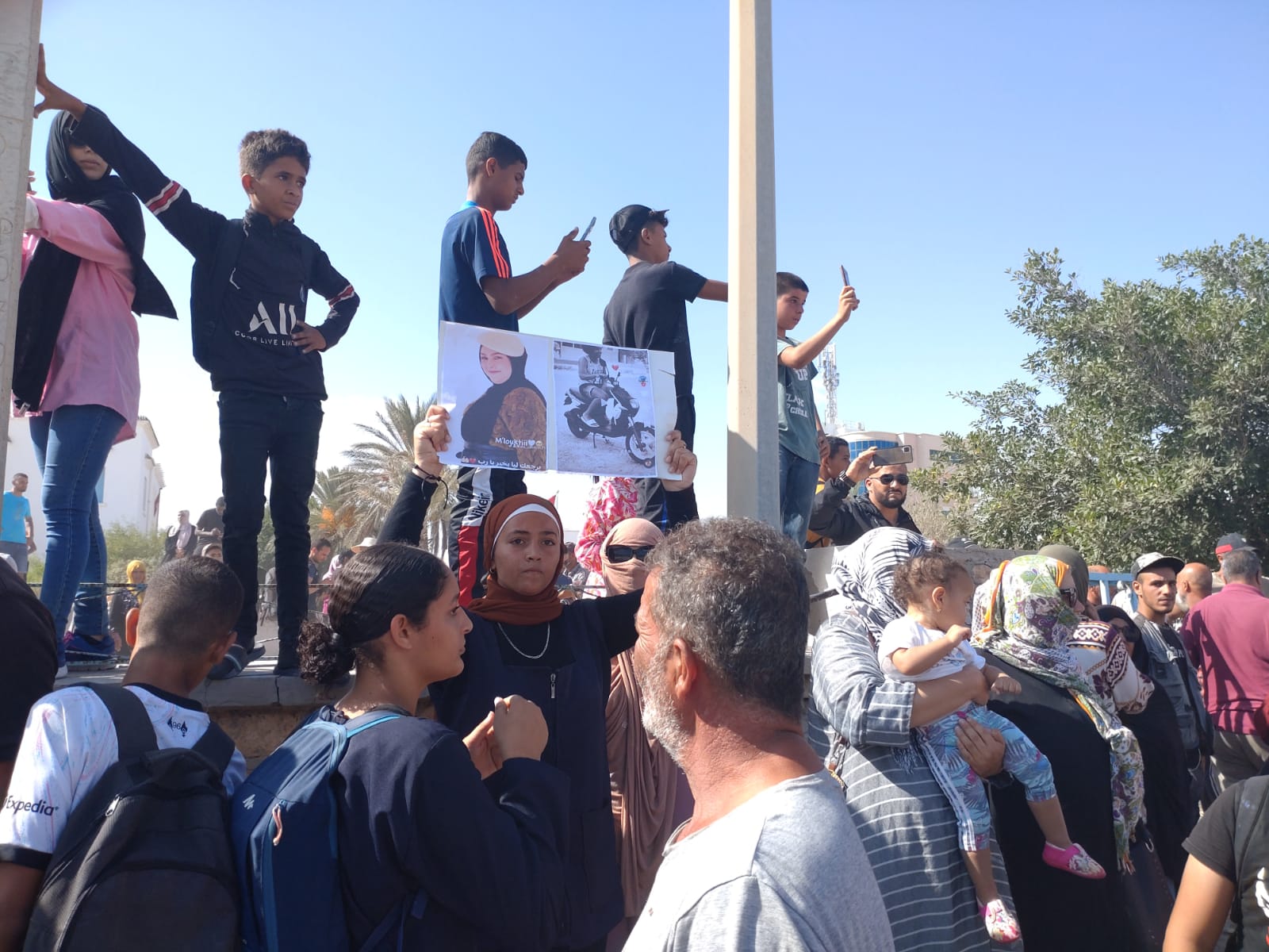 Proteste in Zarzis am 14.10.2022. Foto: Vanessa Barisch